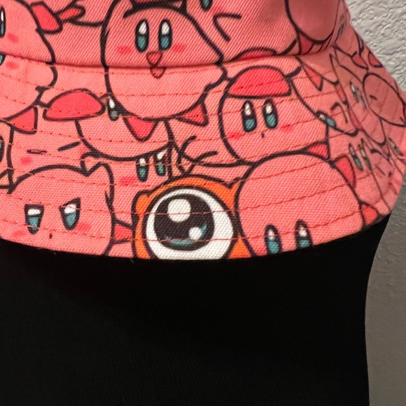 Mario brothers Kirby bucket hat, pink, unisex - Picture 7 of 9